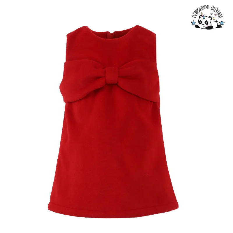 LEZONKIDS - Personalização OEM Conjunto de Roupas de Meninas da Moda do Ano Novo Cape Jaqueta Conjunto de Vestido Sem Manga para Meninas